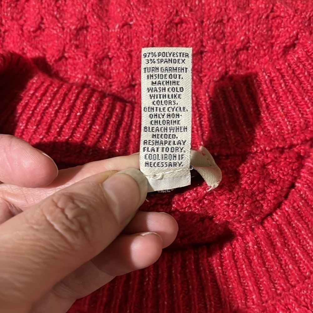 St John's Bay Women's Crew Neck Sweater Long Sleeve Large - Picture 9 of 9